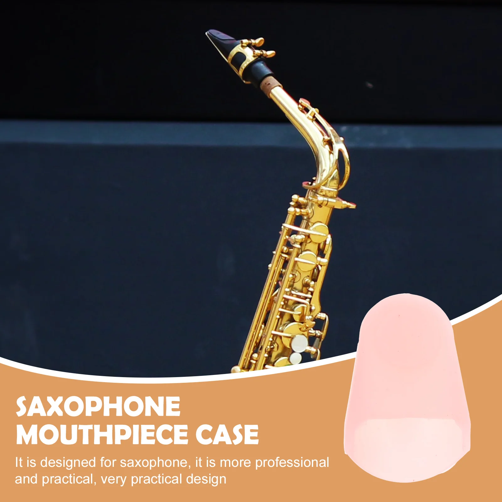 

Saxophone Mouthpiece Protective Cover Lightweight Portable Design For Sax Clarinet Protector Smooth Surface Instrument Accessory