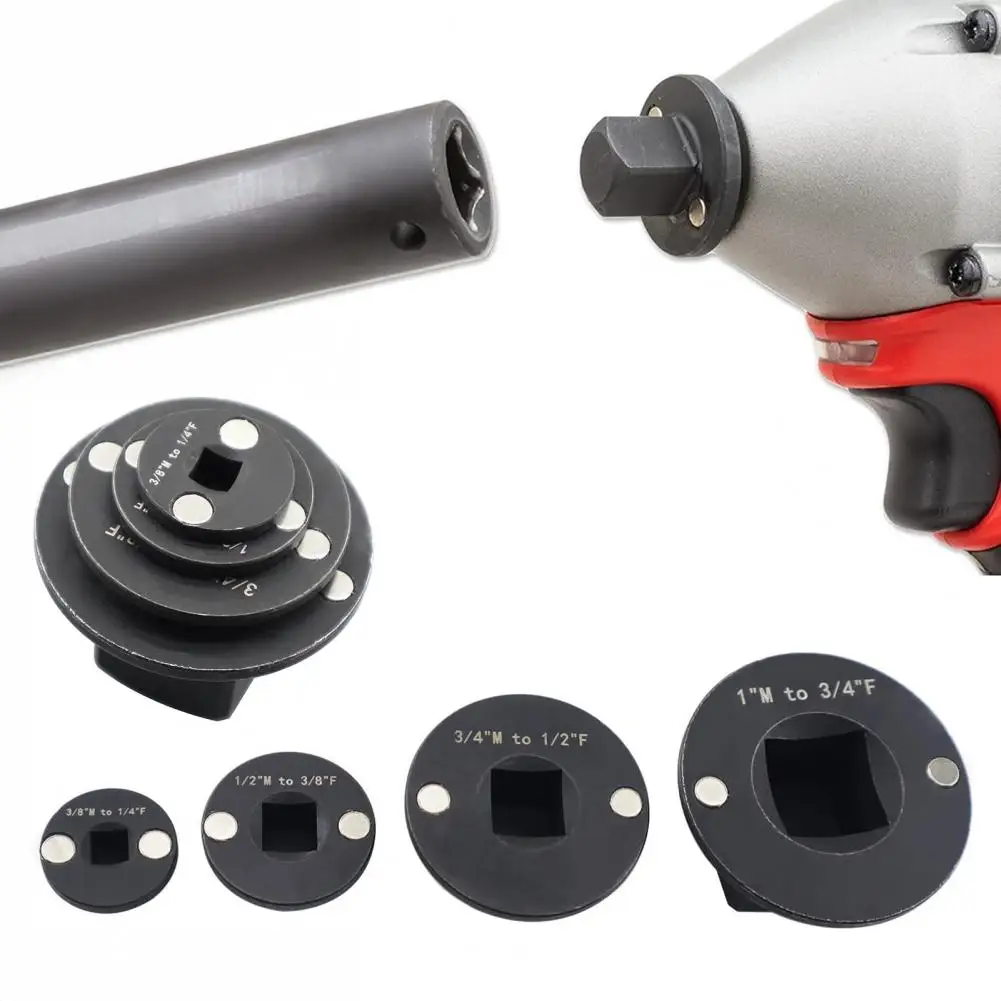 1/4Pcs Low Profile Impact Socket Adapters High-Strength Durable Construction Fast Accurate Universal Drive Ratchet Adapters Kit