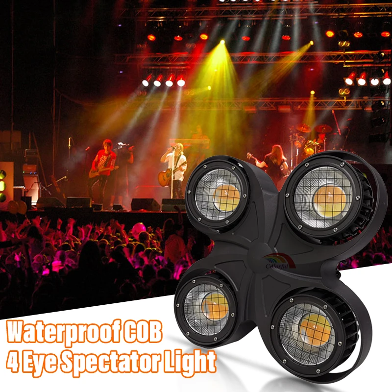 

High Brightness Outdoor 4 Eyes COB Blinder Lighting 4X100W RGBW 4IN1 Waterproof LED Audience Blinder Light