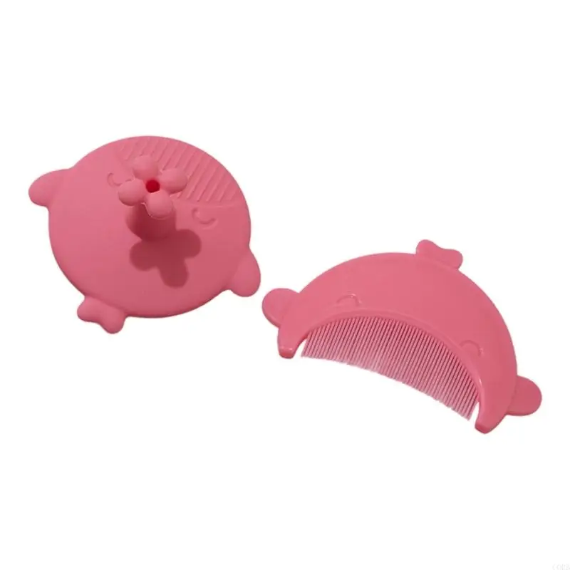 CORB Baby Bath Cradle Caps Brush Baby Comb Silicone Massage Shampoo Brush Soft Comb