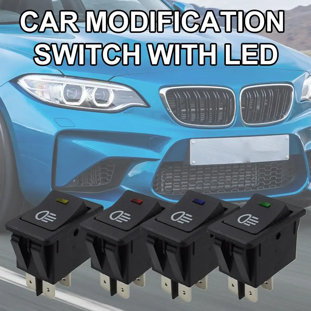 車の改造ボートヘッドライトスイッチ LED ライト 12V スイッチ反り 35A プレートランプロッカースイッチ車のフォグスイッチ L3X3