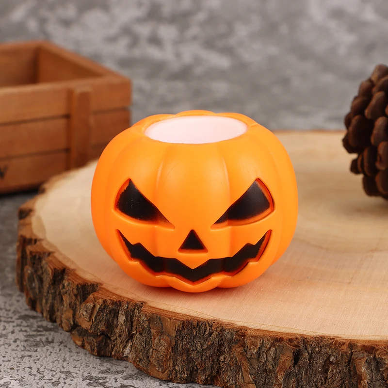 Juguete para apretar fantasma de calabaza de dibujos animados, juguetes de descompresión, Bola de ventilación para aliviar el estrés, decoración para fiesta de Halloween, accesorio para niños y adultos