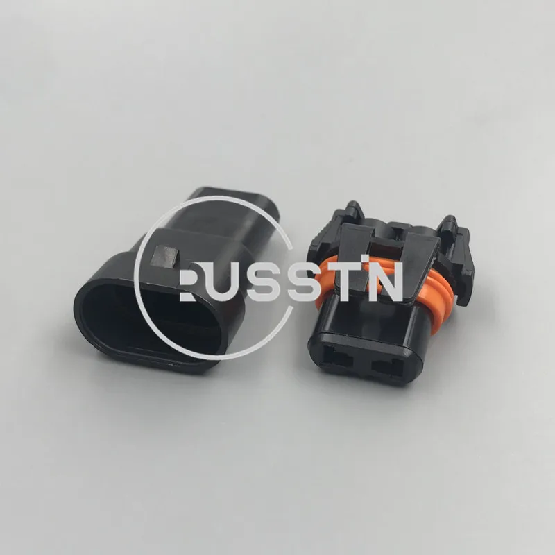 

1 Set 2 Hole Automobile Sealed AC Power Wire Harness Connector HID Cable Plug Light Socket AC Assembly For Car DJ9006 9006