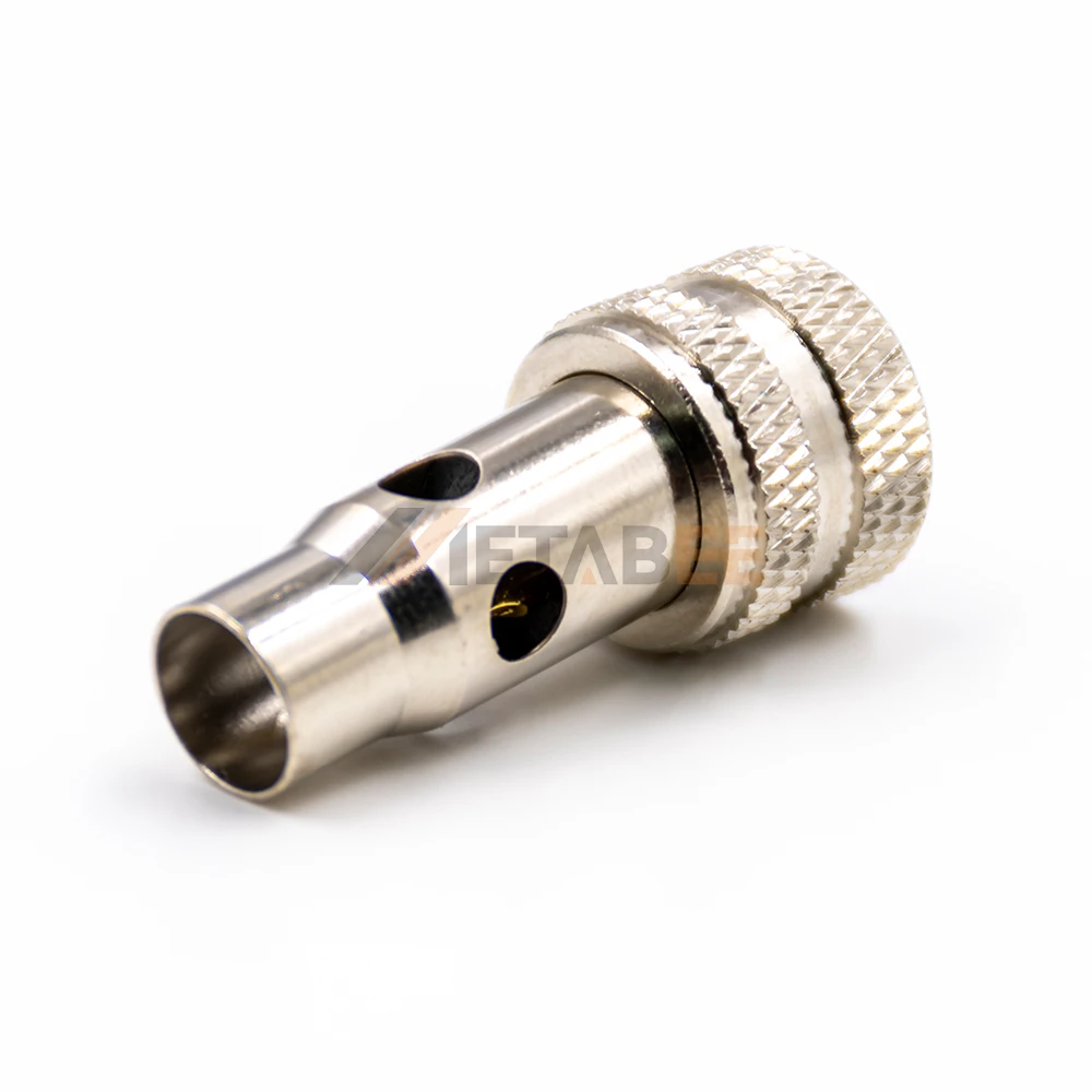 Shielded M12 Female 5-Pole A-Coded Connector Solder Socket Molded for CANopen Bus & Sensor Cable Repair