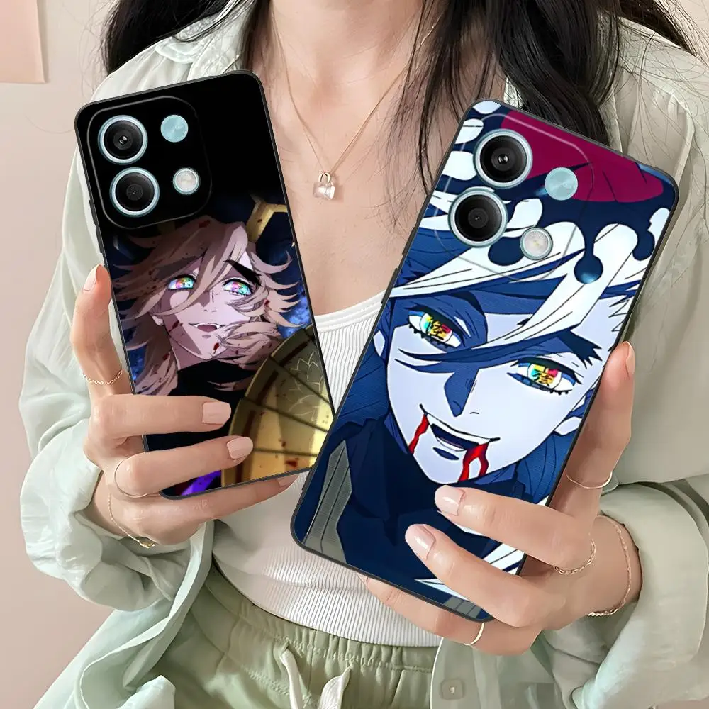 

Demon Slayer Douma Phone Case for Xiaomi Redmi Note 14 13 12 11 A5 3 2 1 Pro Plus 4G 5G Colour Printing Smartphone Pretty Luxury