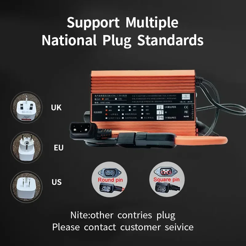 Suitable for Super SOCO TC TS TC-MAX High Current Charger 12A Fast Charging Communication Protocol Compatible