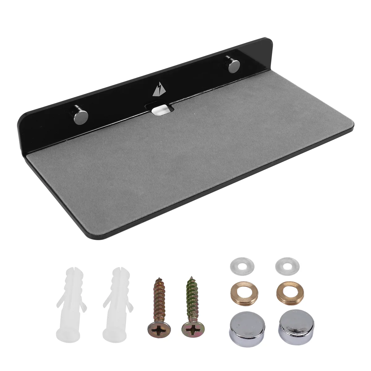 حامل مكبر صوت على الحائط عالي الجودة، رف عرض مثبت على الحائط من الأكريليك لمكبر صوت بلوتوث وكاميرا الويب والهواتف المحمولة، لعبة-أسود