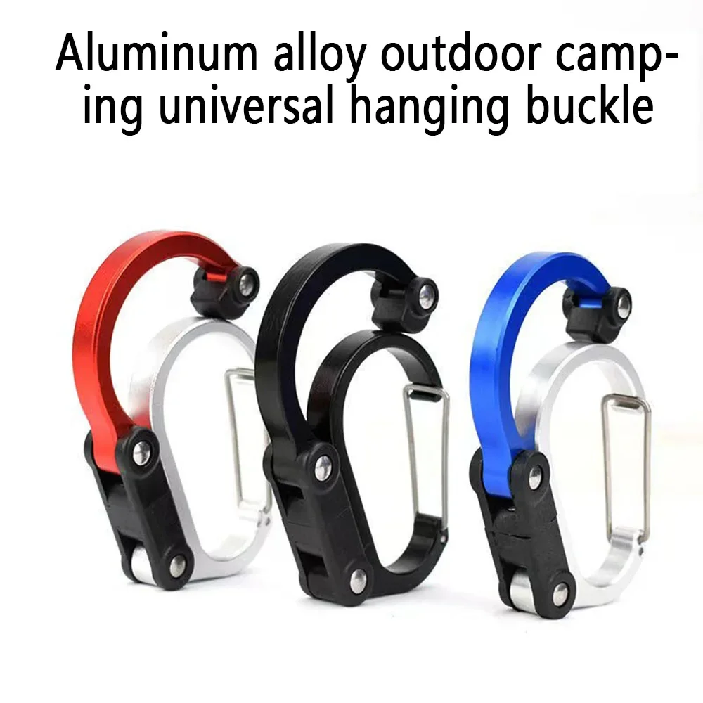 

Hybrid Gear Clip - Carabiner Rotating Hook Clip Non-Locking Strong Clips for Camping Fishing Hiking Travel Backpack Out Swing