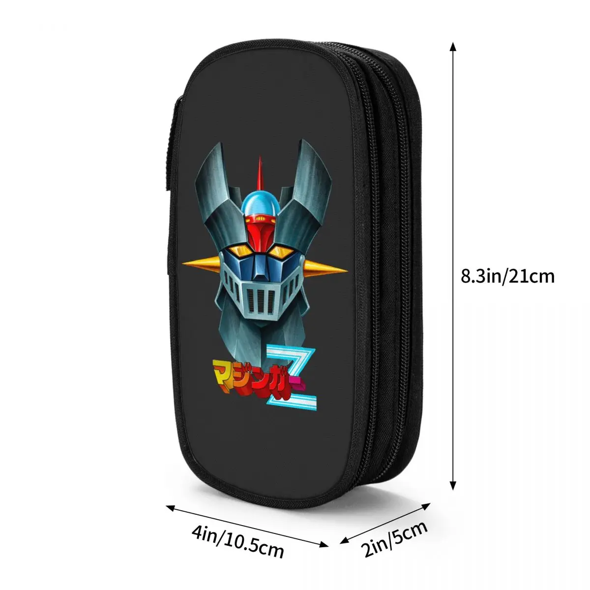 Imagem -06 - Recente Mazinger z Anime Robô Lápis Cases Caneta Titular Crianças Grande Capacidade Bolsas de Papelaria Presente Escritório