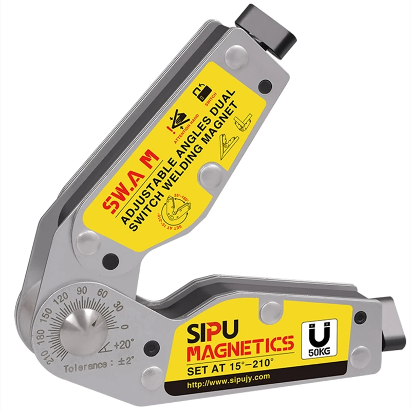 Magnetic Welding Fixing Aid 90 Degree Right Angle Factory Welding Artifact Beveled Angle Multi-Angle Switch Positioner