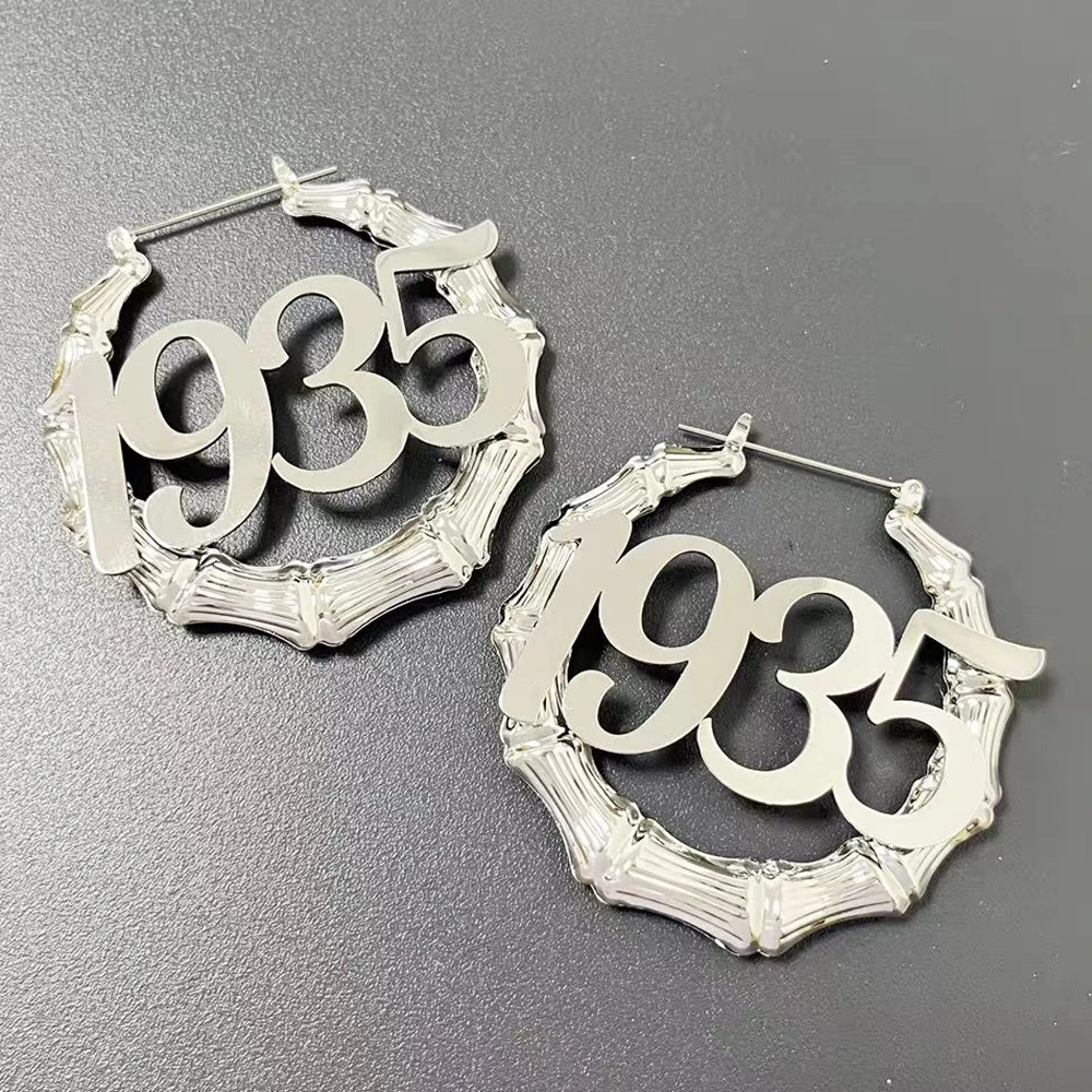 NCNW Sorority Reunion College Graduation Ceremony 1935 Circle Earrings