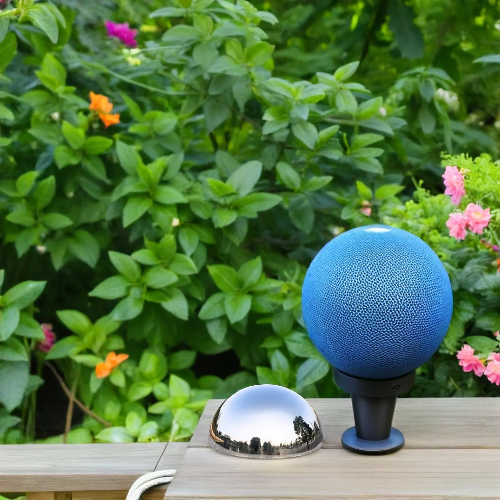 7Pcs Garden Gazing Balls Stainless Steel Mirror Surface Globe Outdoor Lawn Patio Reflective Gazing Spheres Decorative