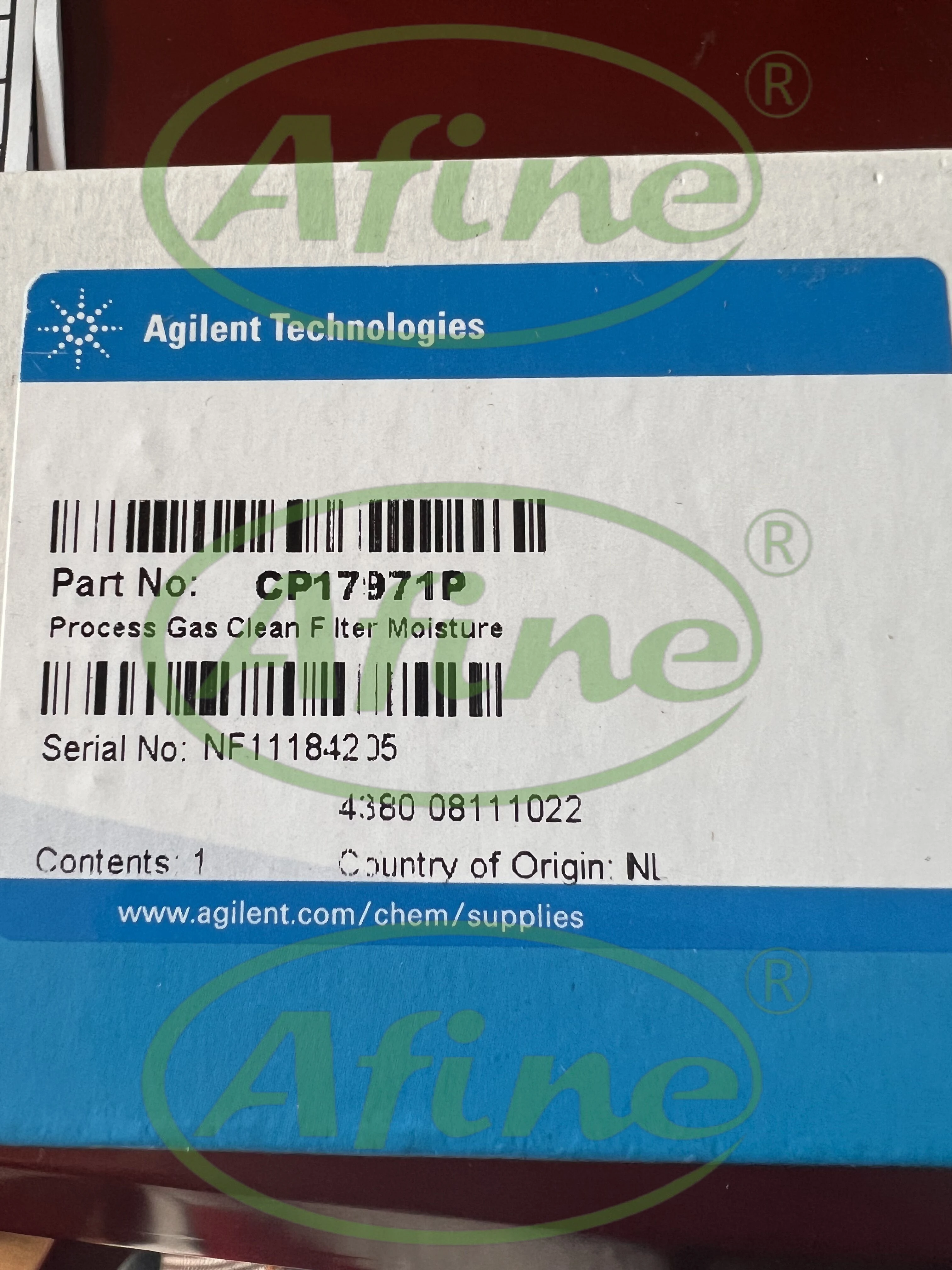 

AFINE Agilent CP17971P Gas Cleaning System,Gas Clean Process Water Purifier,Moisture, Indicating