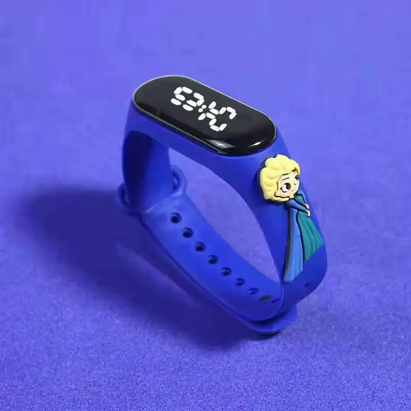 Disney reloj inteligente deportivo para niños, pulsera de silicona para exteriores, reloj electrónico, relojes digitales