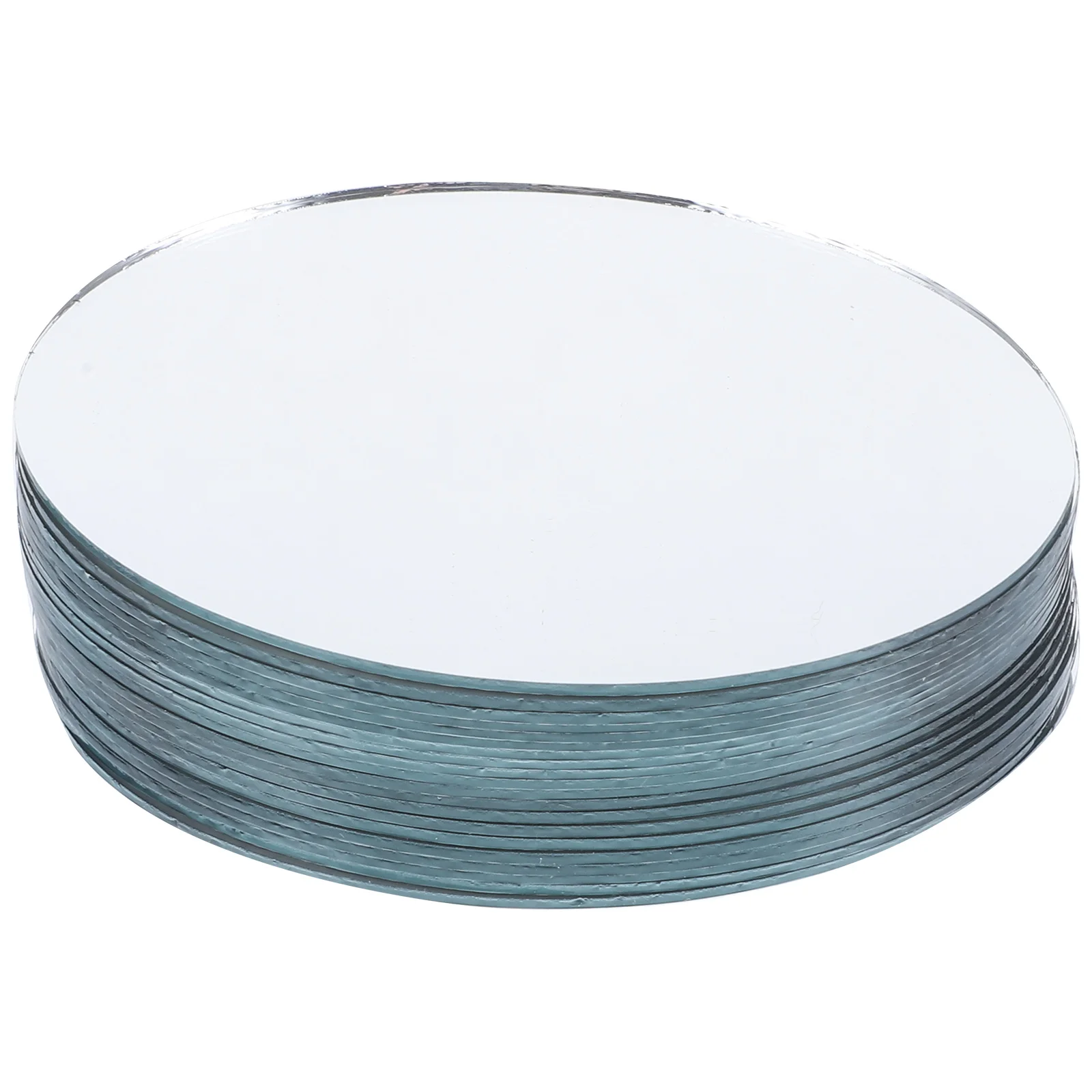 

20Pcs Oval Shape Mirror Lens DIY Makeup Mirror Mini Unfinished Lens Portable Makeup Tool for Craft Art