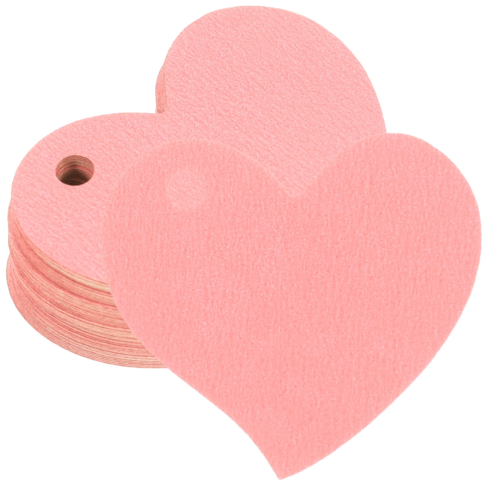 

50 Pcs Heart Shaped Elevator Bookmarks Tags Kraft Paper Hanging Decorations Gift Valentine's Day Multi-functional