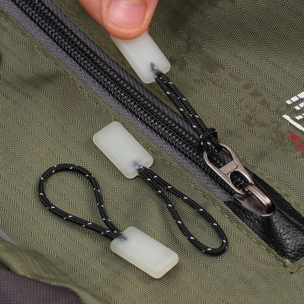 12-1 Stuks Lichtgevende Rits Pull Kit Markers Glow In The Dark Night Voor Jas Rugzakken Tent Ritsen outdoor Rugzak Handtas