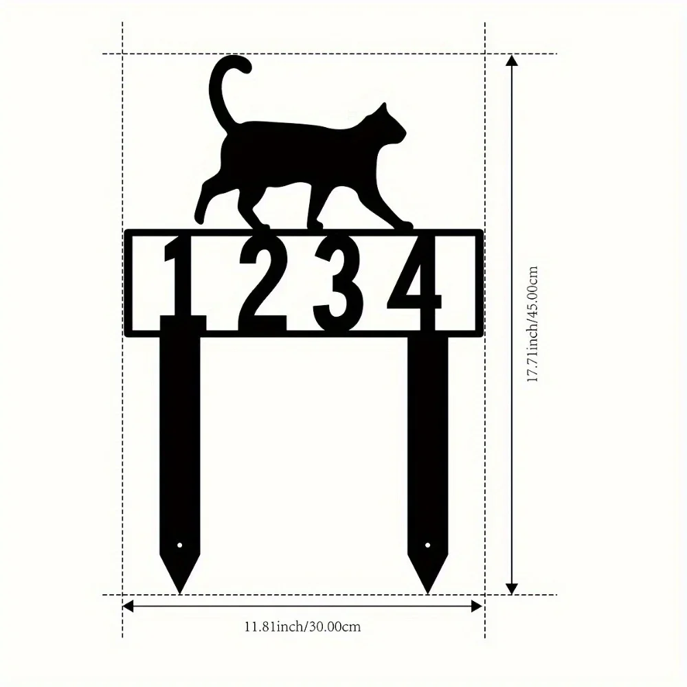 Iron Art Decorative Painting Custom Metal Location Marker for Garden Courtyard Tailored Outdoor Decoration Ideal Present with Ha