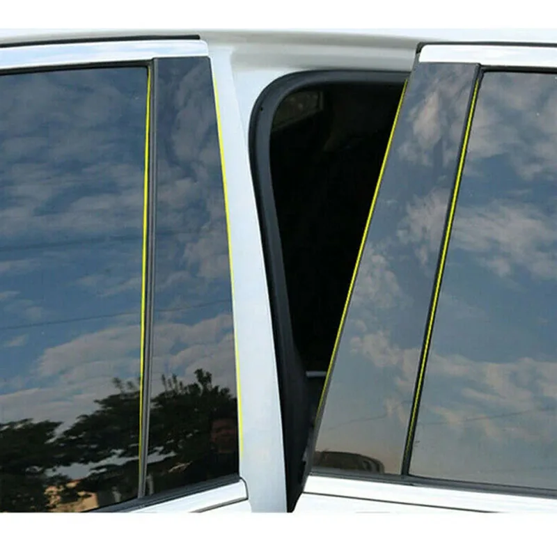 For Peugeot 207 2009-2013 Glossy Black Window Door Column B C Pillar Post Cover Trim Auto Sticker Styling - Image 6
