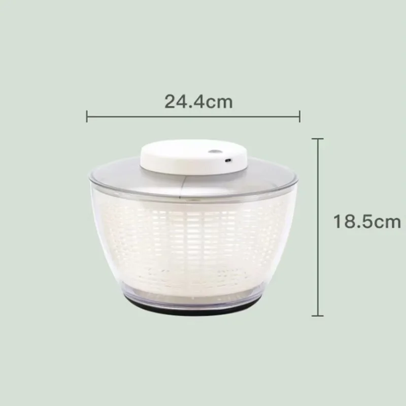 2023 New PP 4.5L Vegetable Fruit Drain Basket Salad Spinner Vegetable Washer for Home Use