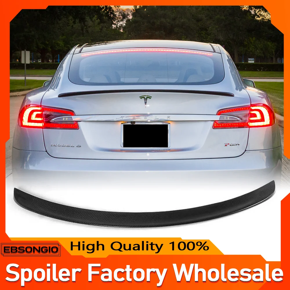 

For Tesla Spoiler Model S 2025 Accessories Spoilers Wing for Tesla Model S Highland 2025 Accessories S 2012-2025 Carbon Material