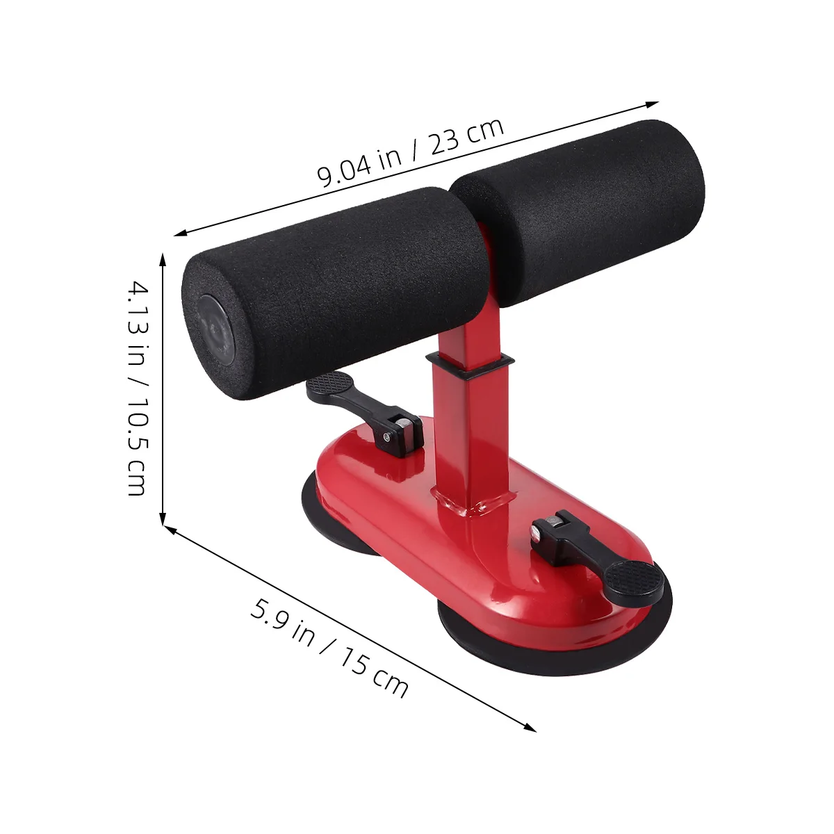 

Abdominal Exerciser Abs Trainer Fitness Equipment Red Color Adjustable Height 4 Gears Crunches Aid Belly Roll Machine