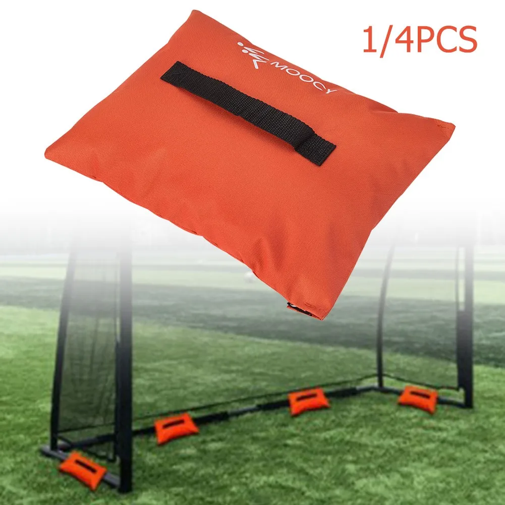 Bolsa de arena de 13,5X10 pulgadas/35X25cm, tela Oxford 600D, marco de fútbol, bolsas de arena de precisión naranja Goa, bolsas de arena