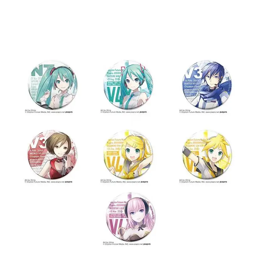 cospaライトペリフェリーシリーズ65mmイラスト風バーベキューバッジコレクタブルアニメボーカロイドミラーサウンドベル