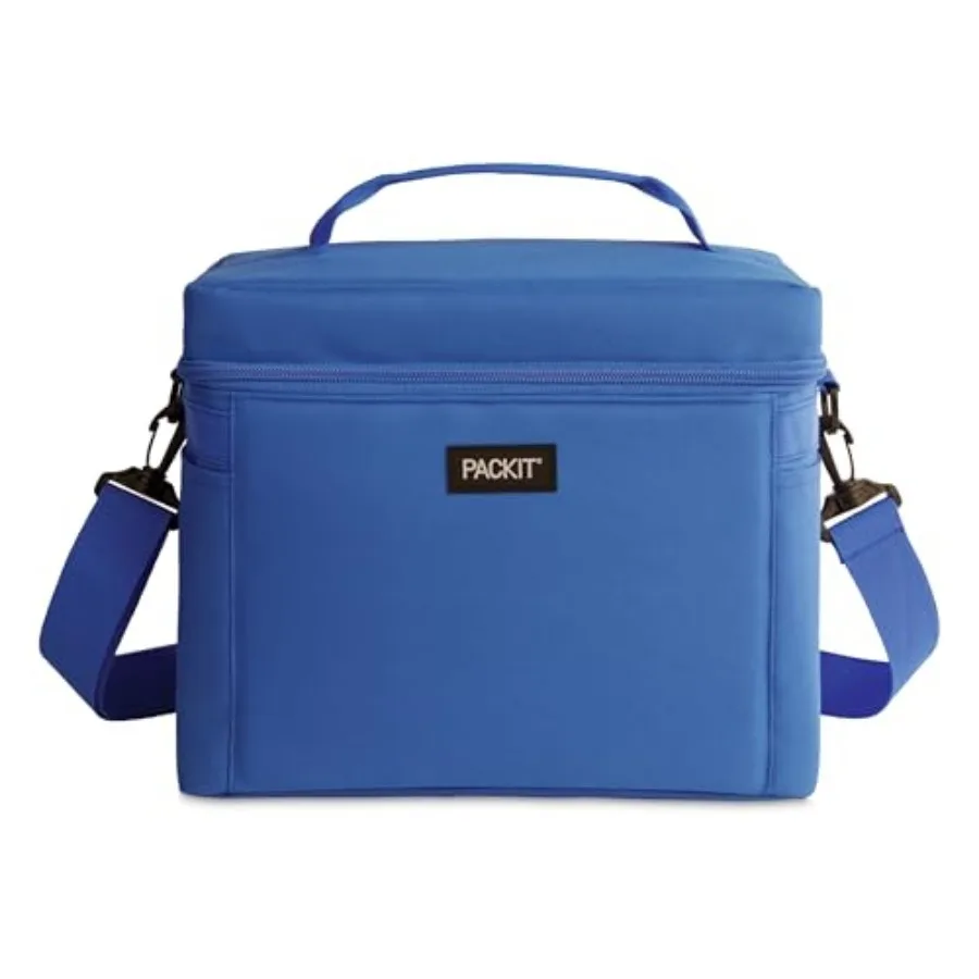 

Freezable Newport Cooler, Collapsible, Reusable, Built with ECOFREEZE Technology, Wide Top Opening, Double Zip Closure, with Ad