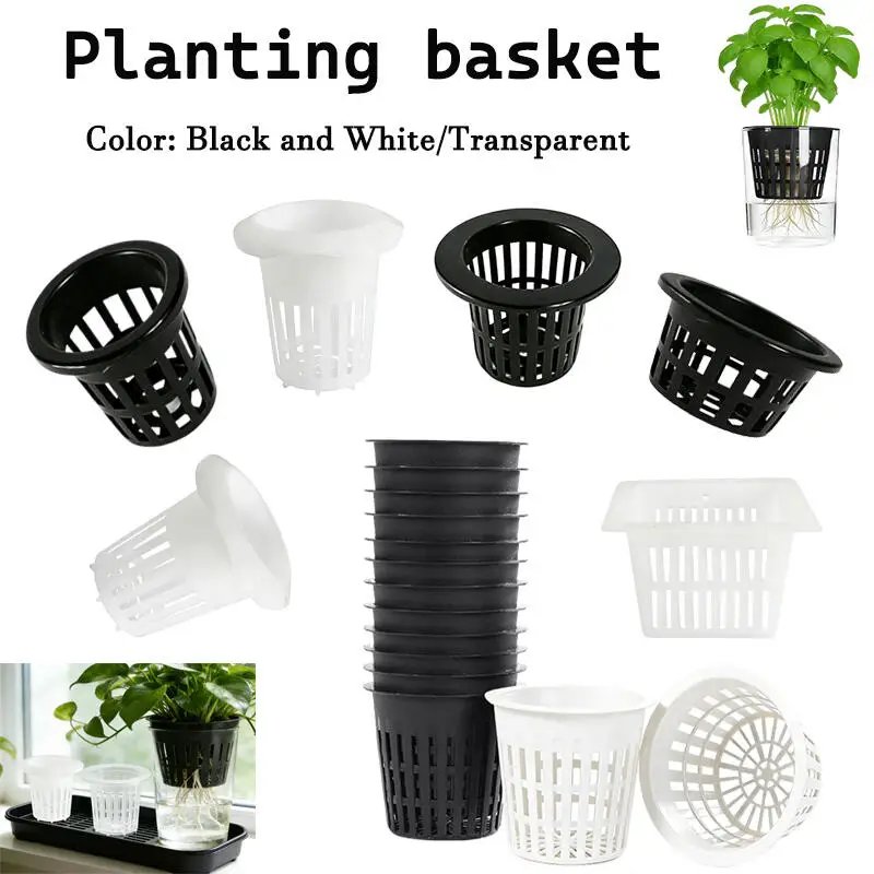5/10Pcs Hydroponic Colonization Mesh, Plastic Mesh Pot for Vegetable Soilless Cultivation and Aquarium Plant Grow Cup