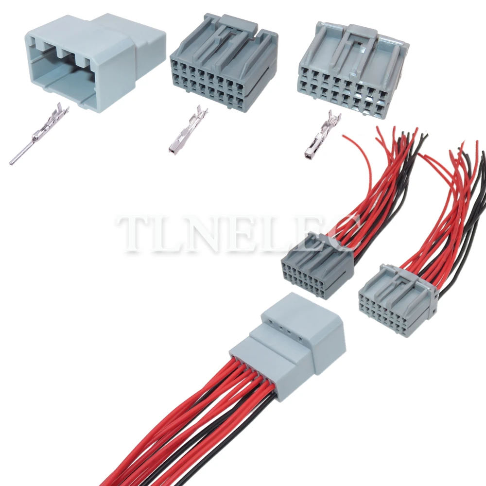 16 Pin Way Power Amplifier Mobil ตัวเชื่อมต่อ Auto มัลติมีเดียแผงควบคุมลวดซ็อกเก็ตสำหรับ Porsche 917981-6 30050-16Y 917981-2