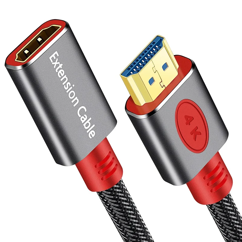 

SHULIANCABLE HDMI extension cable, HDMI plug to socket, HDMI 2.0 cable adapter, supports 4K @ 60Hz 3D HDR