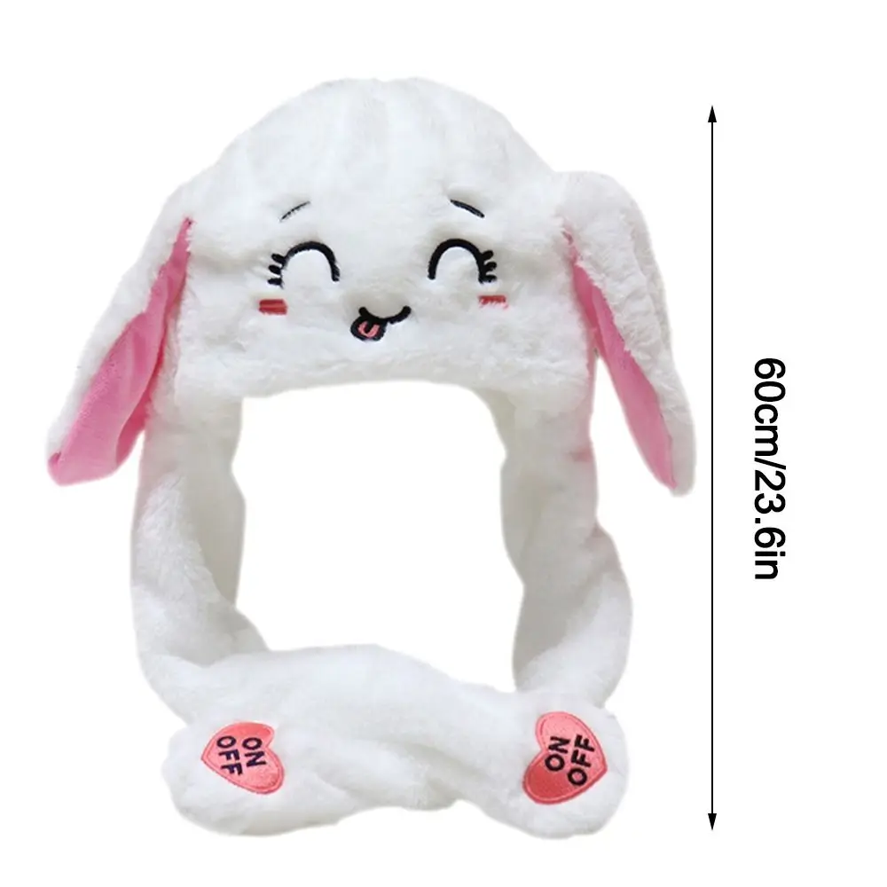 Creative Cartoon Glowing Moving Hat Animal Neck Warmer Movable Ears Airbag Cap Headwear Animal Earflap Hat Winter