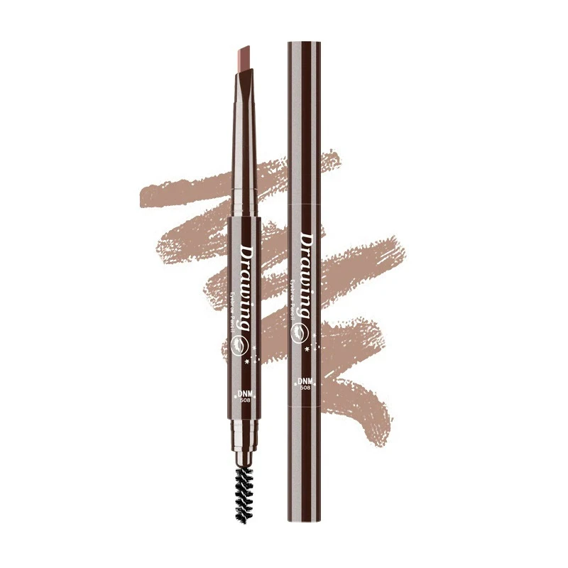 1Pc DNM 5 Color Double head Triangular Eyebrow Pencil With Brush Long Lasting Easy Color Natural Brow Makeup Cosmetic
