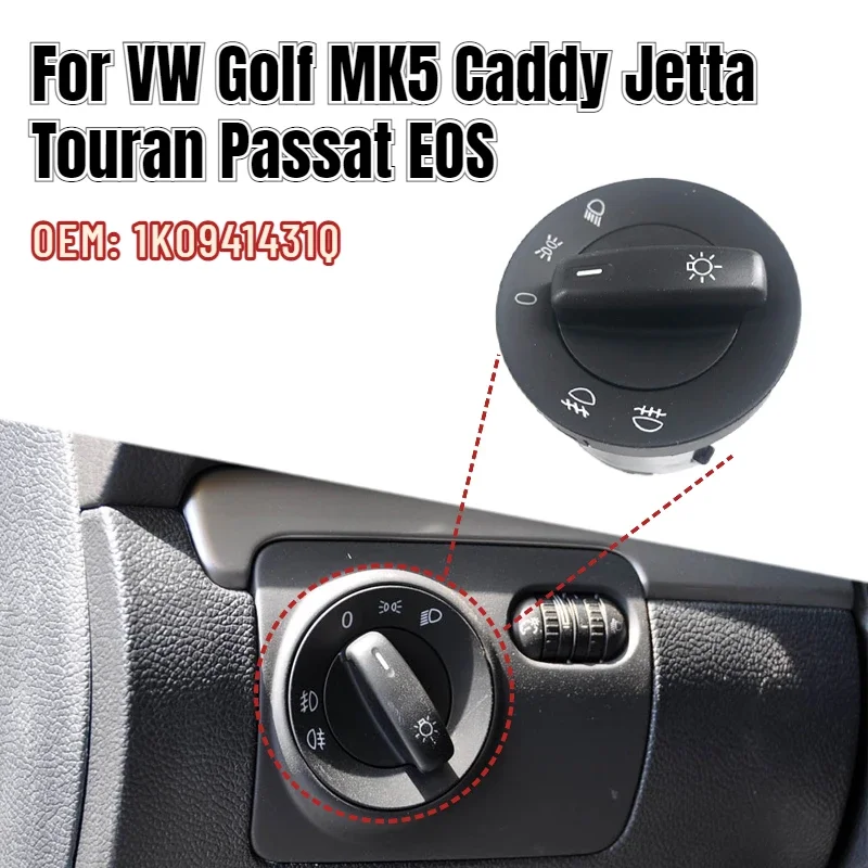 Car Accessories Headight Head Light Fog Lamp Switch 1K0941431Q For VW Golf MK5 Caddy Jetta Touran Passat EOS 1K0 941 431Q