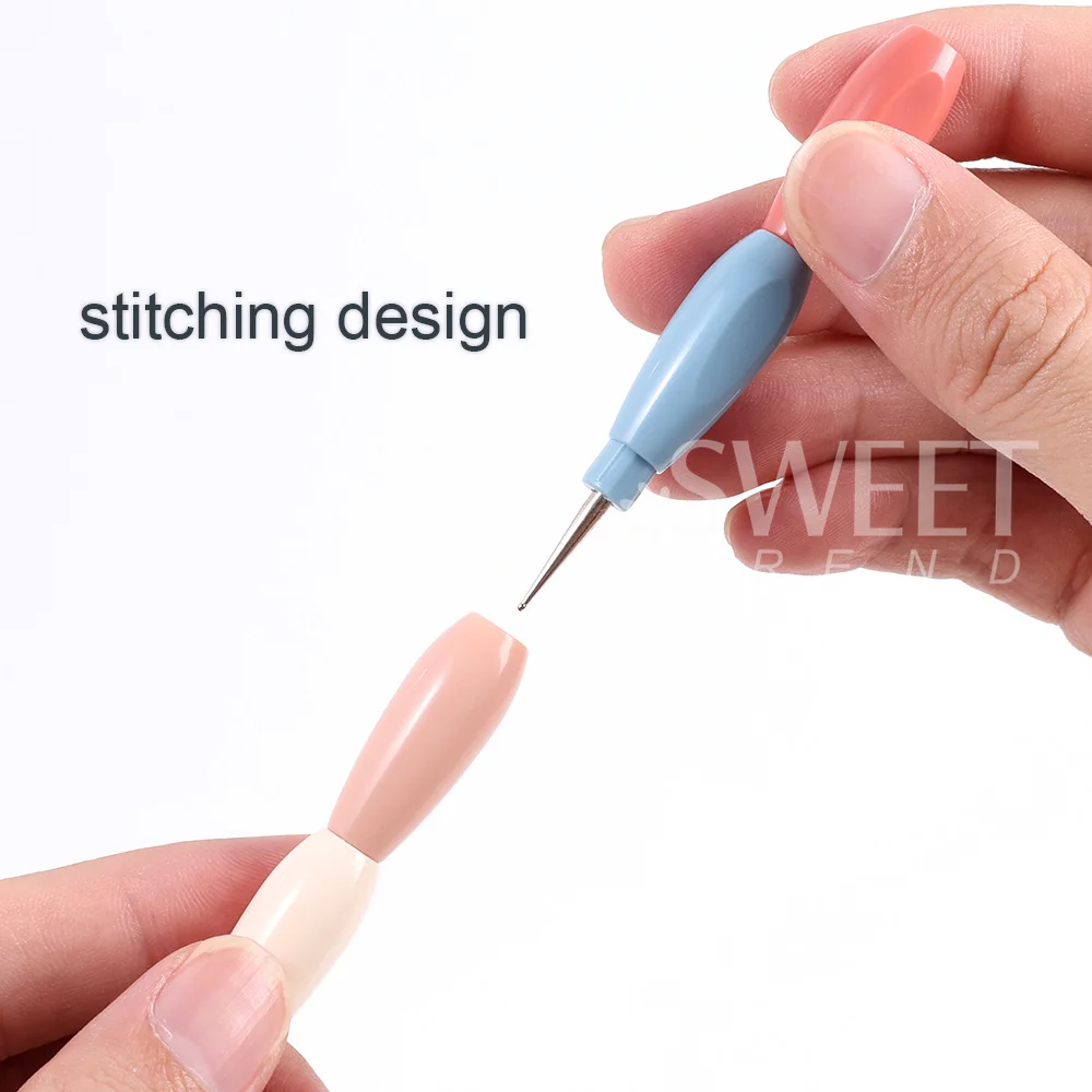 SWEET TREND-1pc 5 Head Nail Dotting Pen Nail Art Dotting Tools Painting Nail Point Drill Pen for Polka Dot Manicure Home Salon