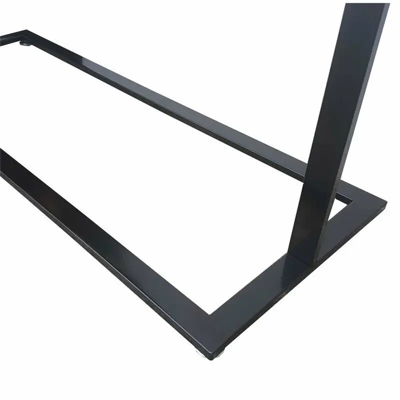 Perchero delgado personalizado de Boutique con Base cuadrada, riel resistente para ropa y ropa