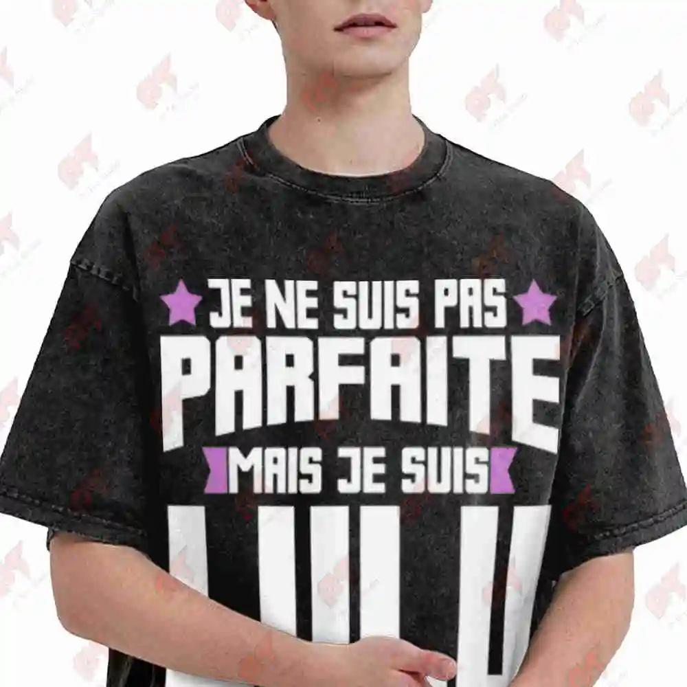Lulu Parfaite Lucie Lucienne Ludivine Vintage Washed Tee Pure Cotton T-Shirt