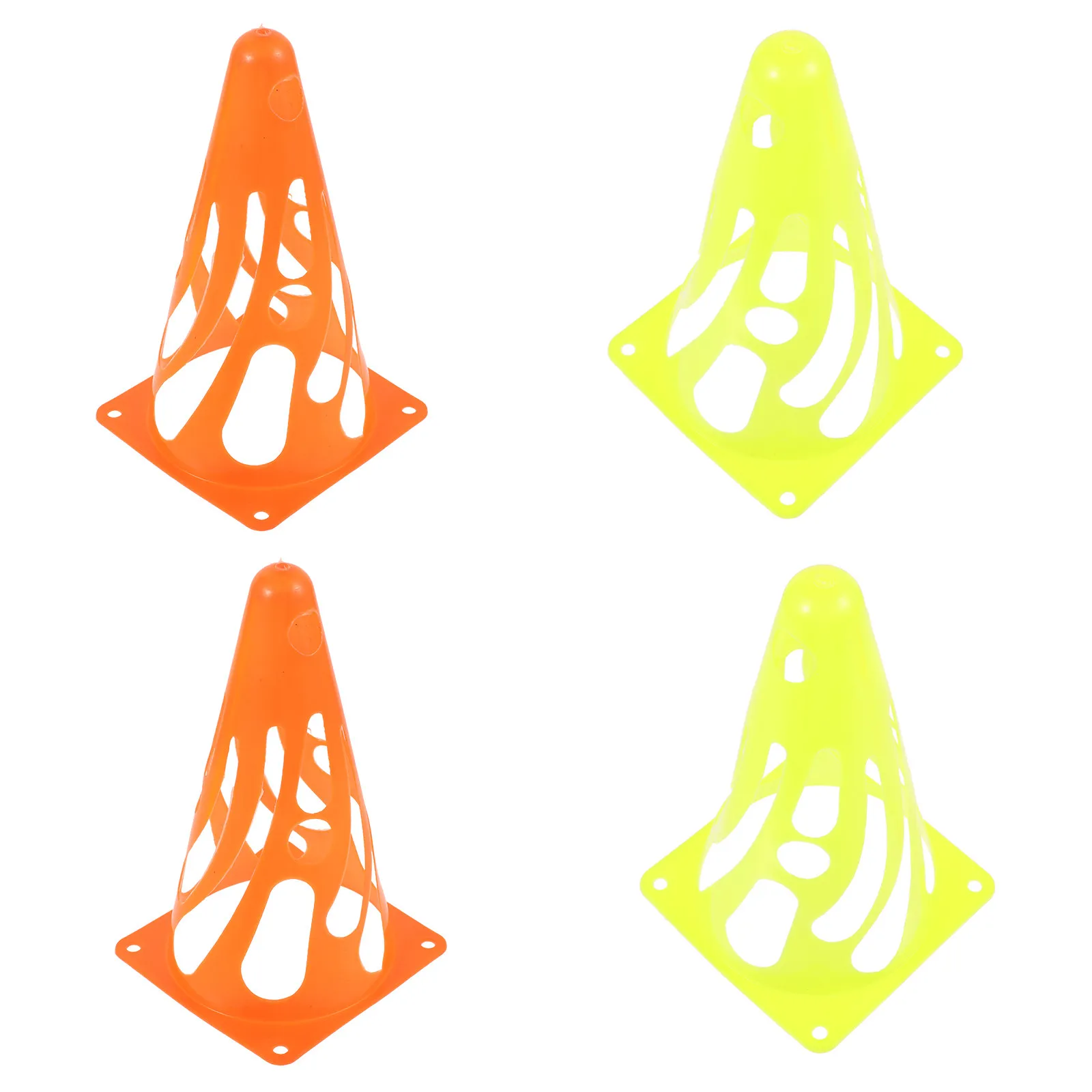 4Pcs Soccer Training Cones Heavy Duty Portable Football Practice Cones for Sport Entertainment Multi Use Field Markers