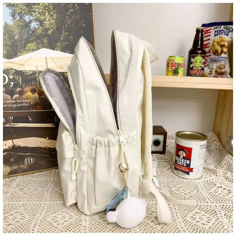 Mode Niedlichen Rucksack Frauen Y2K Grunge Einfarbig Harajuku Wandern Reise Ästhetischen Rucksack Tasche Reise Laptops Rucksack