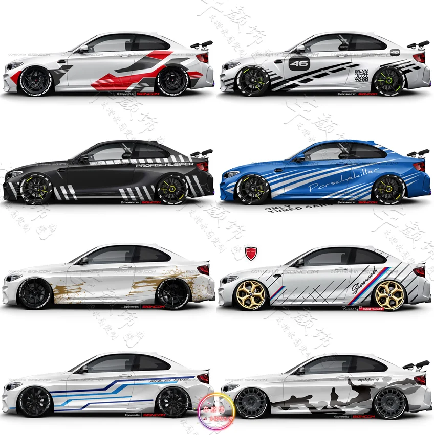 

New car sticker FOR BMW 3 4 Series M2 M3 M4 M5 body exterior decoration customized sports film accessories