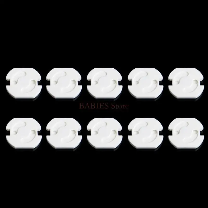 C9GB 10PCS Baby White Electric Socket Outlet Plug for Protection Security Safety