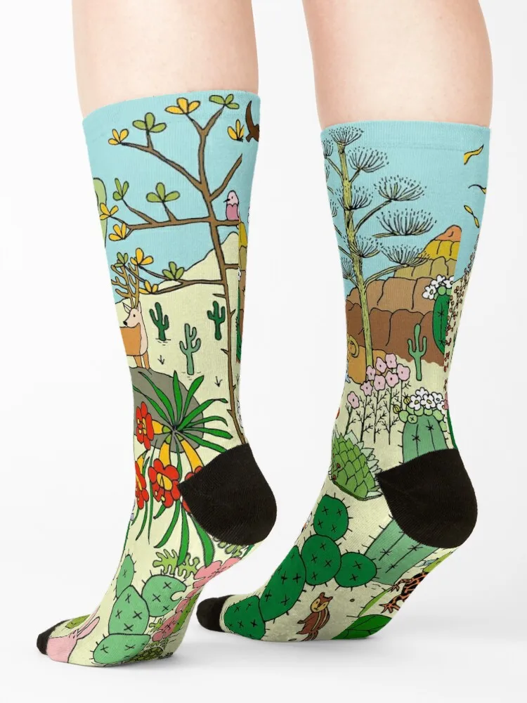 Arizona Desert Museum Socks summer Non-slip happy christmas gifts Socks Male Women's