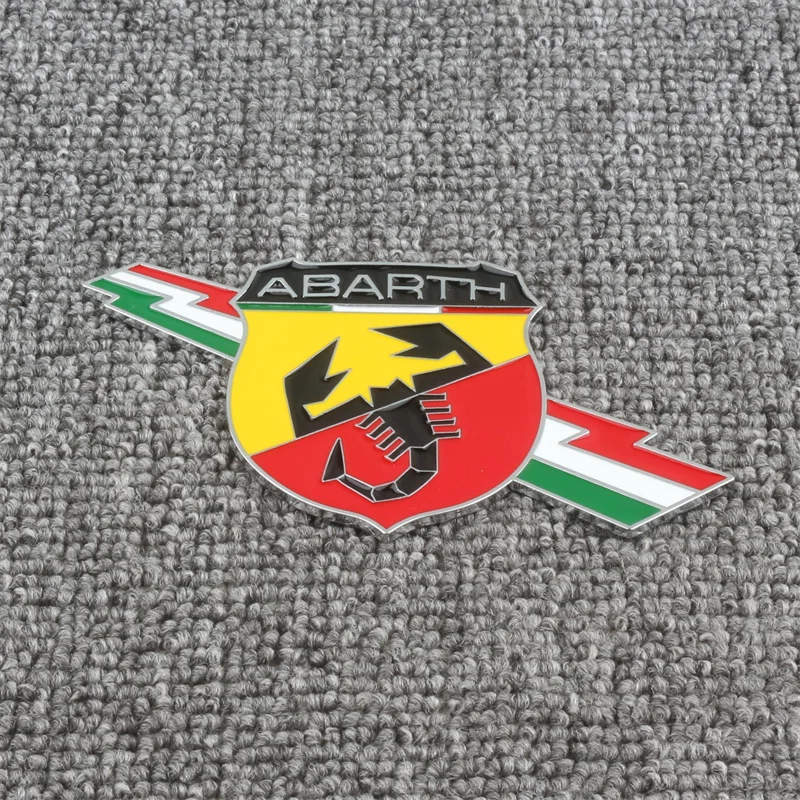 Auto 3D Metall Aufkleber Emblem Abzeichen Aufkleber Zubehör für Fiat Abarth 500Tipo FR Punto Ducato Stilo Palio Bravo Pondo Viaggio