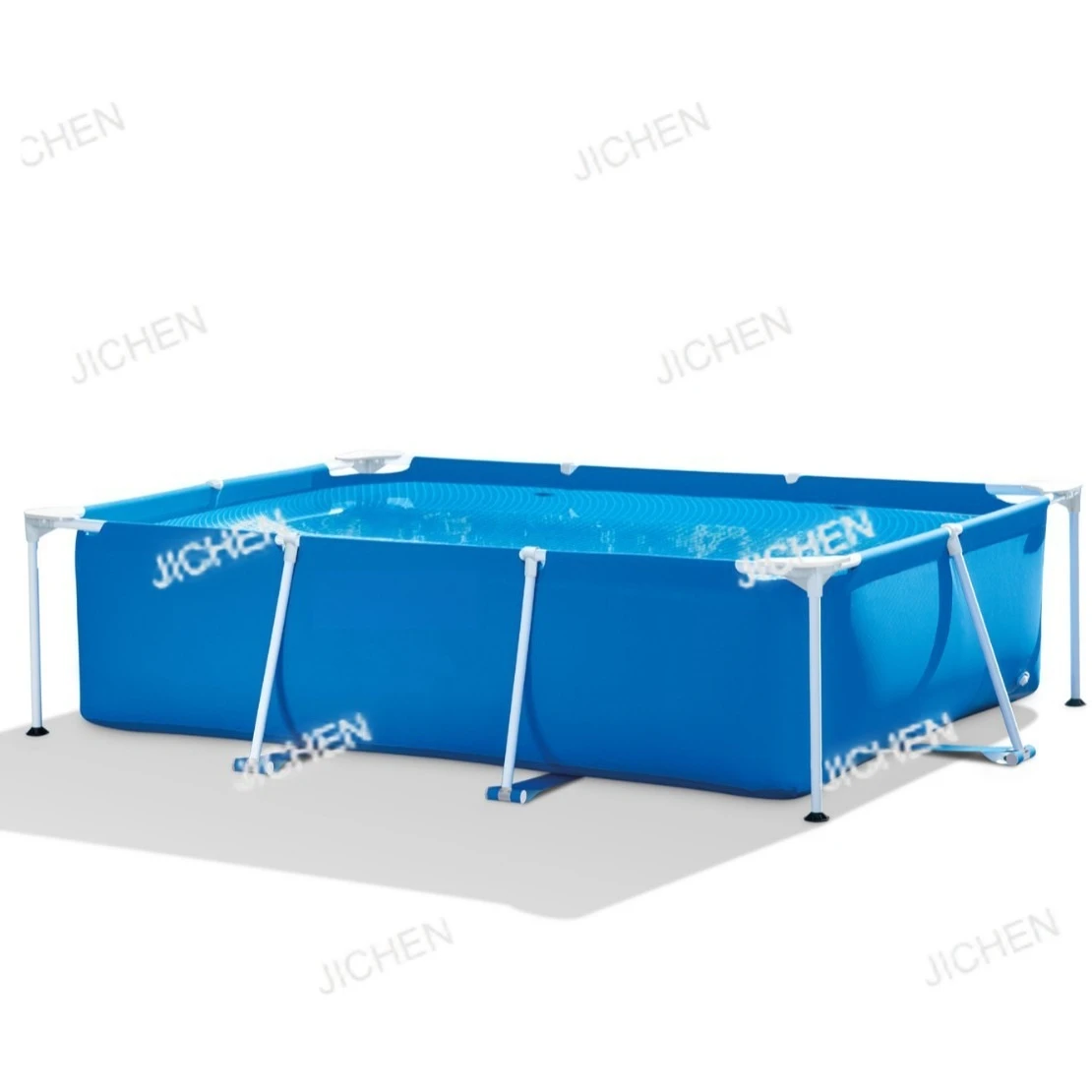 رف أنابيب مستطيل، حمام سباحة دائري، حامل عائلي قابل للطي، حمام سباحة خارجي لصيد الأسماك #5