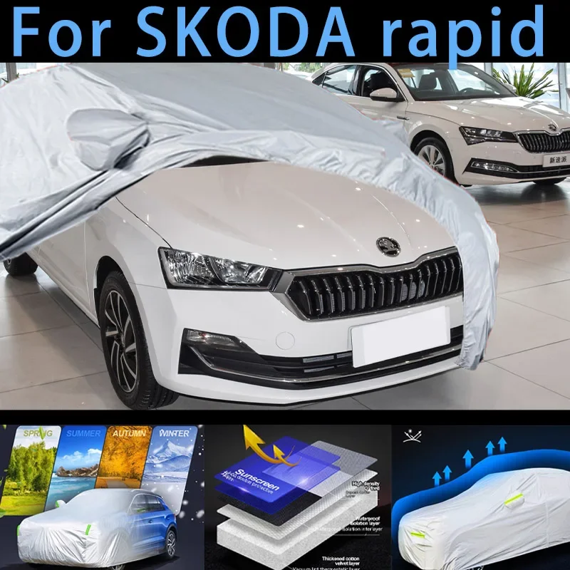 

For SKODA rapid Car protective cover,sun protection,rain protection, UV protection,dust prevention auto paint protective