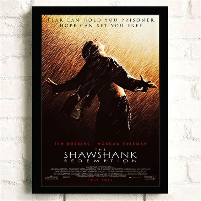 The Shawshank Redemption Classic Movie Quality Wall Art Home Decor Canvas Painting Art Nordic Decoration Bar Cafe Room Poster