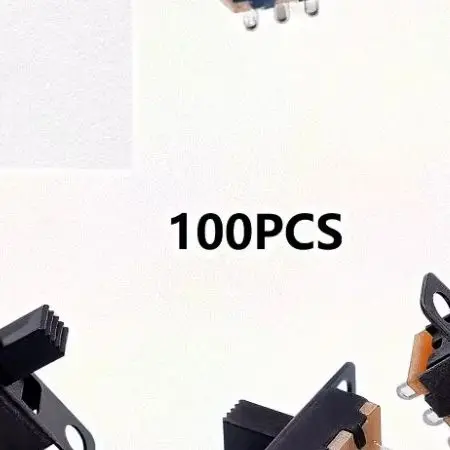 100PCS SPDT Slide Switch 2 Position 3 Pin ON OFF For Solder Lug For Electronic DIY P/rojects Audio Toys SS-12F15 For Toggle Swit