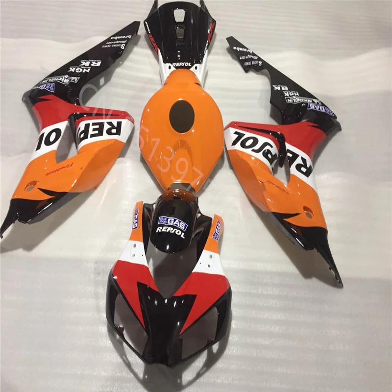 Injection molding Motorcycle ABS Fairing for CBR1000RR 06 07 CBR1000RR  2006-2007 black orange red white Fairing Kit