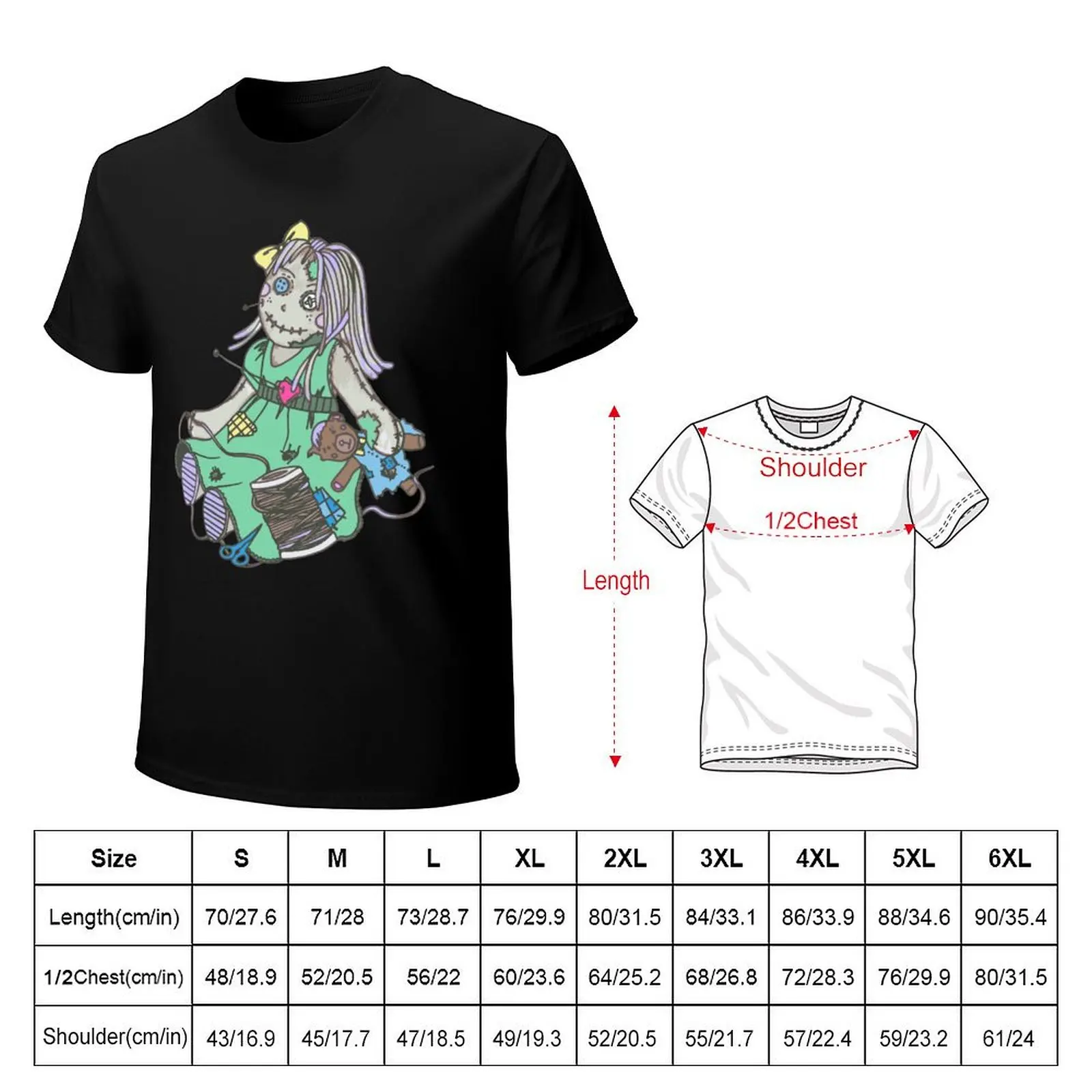 Voodoo Girl T-Shirt Retro Graphic Print T-Shirt